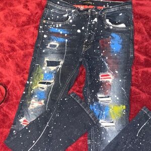 Ripped Artistic Skinny Jeans